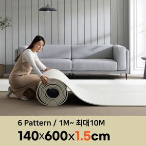 삼바텍 15T 폭140cm x 6m PVC 롤매트 층간소음방지 놀이방매트