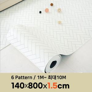 삼바텍 15T 폭140cm x 8m PVC 롤매트 층간소음방지 놀이방매트