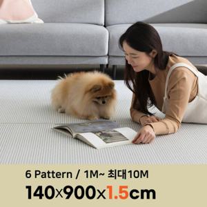 삼바텍 15T 폭140cm x 9m PVC 롤매트 층간소음방지 놀이방매트