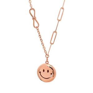 [아이비골드] 14k  리본 스마일 목걸이