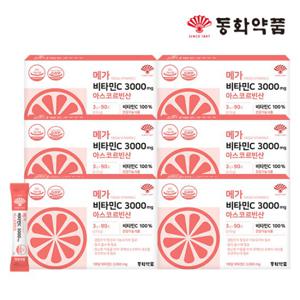 동화약품 메가 비타민C 3000 mg 아스코르빈산 6박스 (540포)