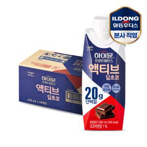 일동후디스 하이뮨 프로틴 밸런스 액티브 초코(250ml*18팩)1박스