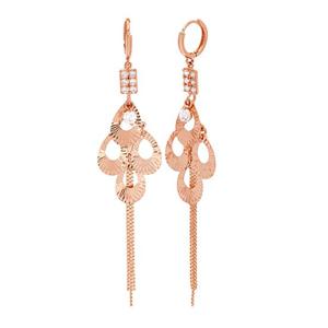 [아이비골드] 14K 클라라 컷팅 롱 귀걸이 E16955