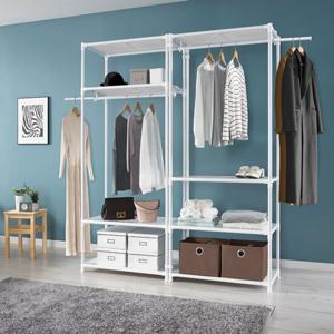 왕자 유닛2_5단선반드레스룸행거_화이트_961
