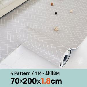 삼바텍 18T 폭 70cm x 2m PVC 롤매트  층간소음방지 놀이방매트