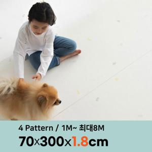 삼바텍 18T 폭 70cm x 3m PVC 롤매트  층간소음방지 놀이방매트