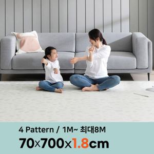 삼바텍 18T 폭 70cm x 7m PVC 롤매트  층간소음방지 놀이방매트