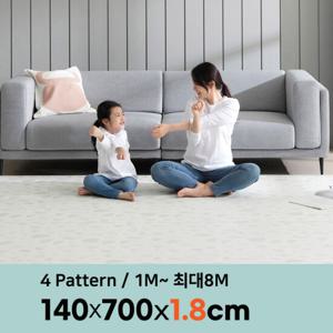 삼바텍 18T 폭 140cm x 7m PVC 롤매트 층간소음방지매트