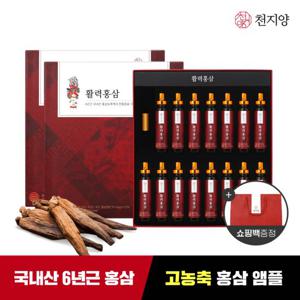 [천지양] 6년근 활력홍삼 앰플 15병*2박스 + 쇼핑백