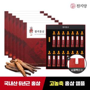 [천지양] 6년근 활력홍삼 앰플 15병*6박스 + 쇼핑백