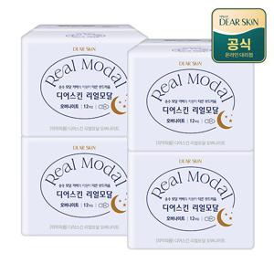리얼모달 디어스킨 오버나이트 12P x 4팩