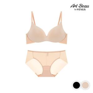 [비너스아르보]노와이어 클리비지 프리핏 브라팬티세트(KSET287)