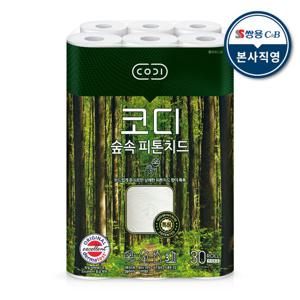 코디 3겹 천연펄프 숲속 피톤치드 30m x 30롤 1팩