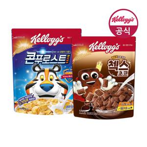 켈로그 콘푸로스트 600g+첵스초코 570g