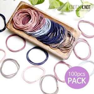 [KNOTXKNOT] 100pcs 3중 쫀쫀 머리끈