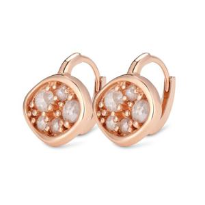 [도로시] 14k 메종 그레이 러프다이아몬드 귀걸이(총 0.58CT)