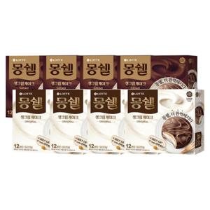 롯데 몽쉘 카카오 408g (12봉입) x4곽+크림 408g (12봉입)  x4곽