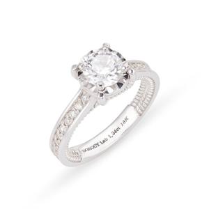 [도로시] 18k 일루전 랩 다이아몬드 4프롱 반지_1캐럿