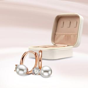 하트케이스+14K 쁘띠 진주스톤 귀걸이plated EB-1051