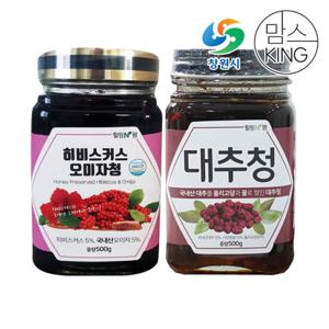 [창원몰]가고파힐링푸드 히비스커스오미자청 500g+대추청 500g