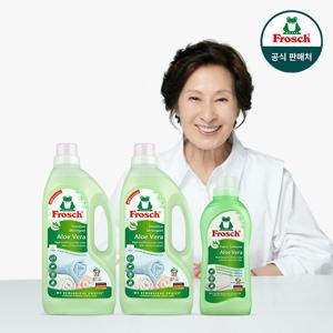 [김혜자 세제] 프로쉬 알로에베라 세탁 1.5L 2개+섬유유연제