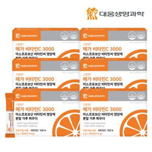 대웅생명과학 메가 비타민C 3000 비타민씨 분말 6박스 (540포)