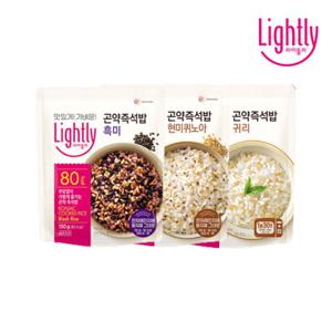 라이틀리 곤약즉석밥 150g 흑미10개+현미퀴노아5개+귀리 5개