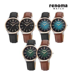 [RENOMA] 레노마 메버릭 남성용 가죽시계 RE600 6종중 택1