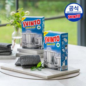 NEW 스빈또 올인원 탄냄비 스틸울 일회용 철 수세미 100g 2개