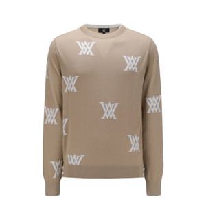 [어뉴골프] 남성 M LOGO INTARSIA CASHMERE SW