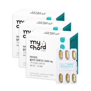 마이코드 알티지 오메가3 1000mg 60캡슐 x3박스 (3개월)