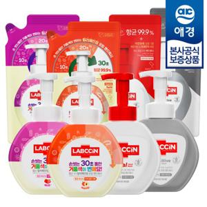 [애경]랩신 포밍 핸드워시 용기 250ml x3개 + 리필 200ml x4개