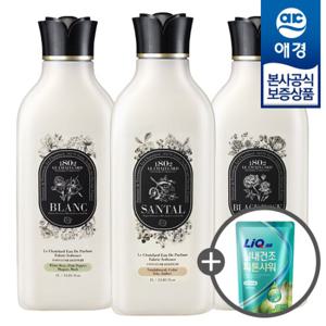 [애경]르샤트라 오드퍼퓸 섬유유연제 1L x3개 +세제200ml 증정