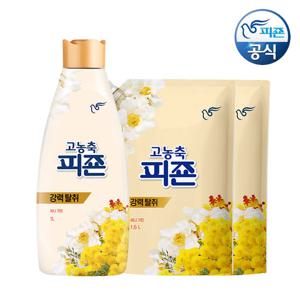 피죤 고농축 섬유유연제 써니가든 1L 용기 + 1.6L 리필 x 2개