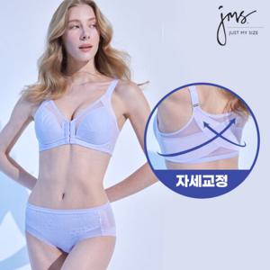 [저스트마이사이즈]밸런스핏 프론트훅 브라+팬티 블루 JMW3N14_T