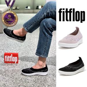 핏플랍 FITFLOP (FFSO4E004BK) 24SS 우버니트 크리스탈 슬립온 2종 택1