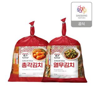 종가 종가집 총각김치 2.3kg+열무김치 2.5kg