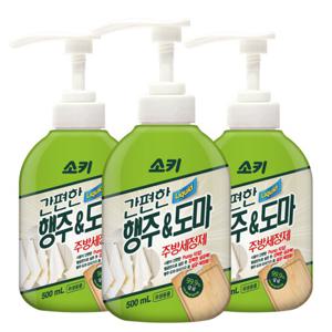 소키 간편한 행주도마 주방세정제 500ml x 3개