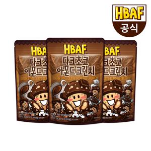 [본사직영] 바프 다크초코 아몬드 크런치 100g 3봉 세트