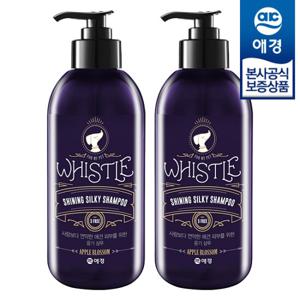 [애경]휘슬 샤이닝 실키 샴푸 애플블라썸 500ml x2개