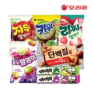 [오리온]키위/리찌/자두/포도알맹이/닥터유단백질볼/아이셔츄