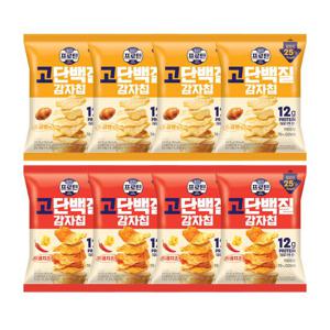 이지프로틴 고단백질 감자칩 소금빵맛50gx4개+매콤치즈맛50gx4개