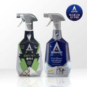 아스토니쉬 곰팡이 클리너 750ml+배스룸 클리너 750ml