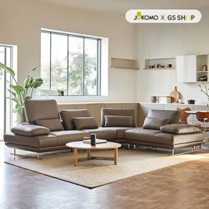 [자코모]아말피 하이 4인 코너카우치형 기능성 천연면피 소가죽 소파