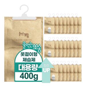 [물먹는뽀송] 매일매일이 뽀송한 옷장용 제습제 400g 24입