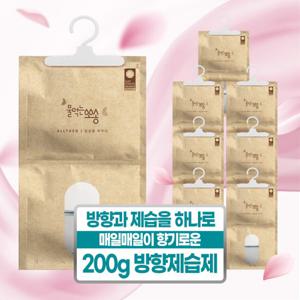 [물먹는뽀송] 매일매일이 향기로운 옷장용 방향 제습제 200g 8입