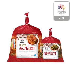 종가 종가집 아삭한 포기김치 4.4kg + 열무김치 1.5kg 총 6.3kg