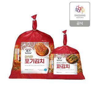 종가 종가집 아삭한포기김치 4.4kg + 파김치 1kg