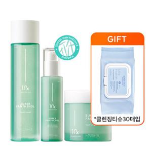 [단독][미샤] 수퍼판테놀 토너200ml+세럼50ml+크림70ml+증정