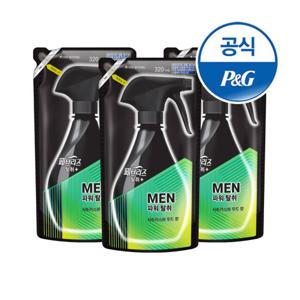 페브리즈 포맨 섬유탈취제 시트러스와우드향 320ml 3개